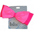 Pom Bow  Hair Bow - In the Pink